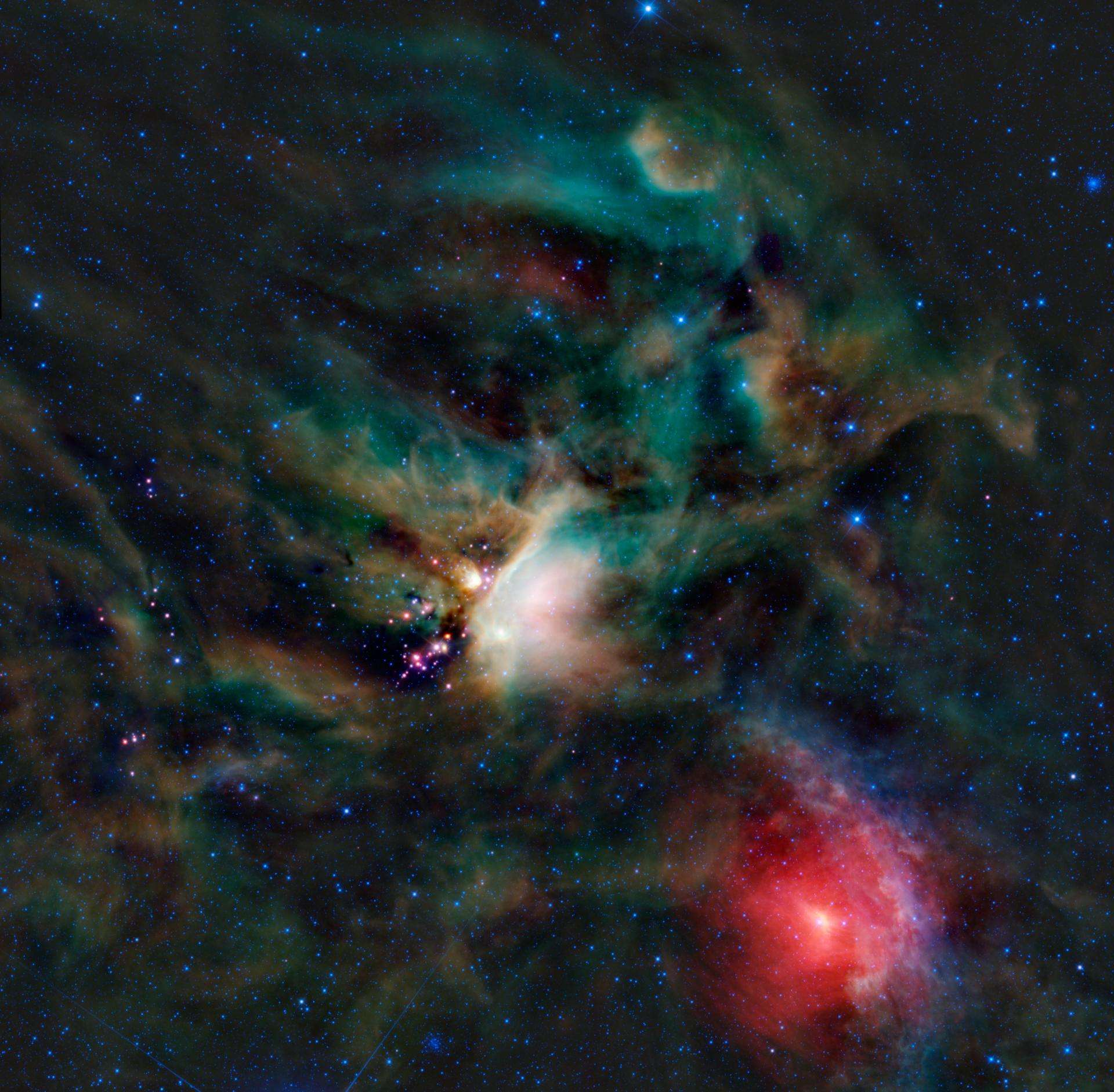 The Rho Ophiuchi star-forming cloud complex in infrared light